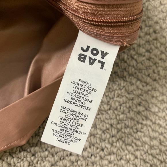 JoyLab Womens Rain Jacket Size XS Pink Long Sleeve Full Zip Snap Pocket Collared - Picture 13 of 14